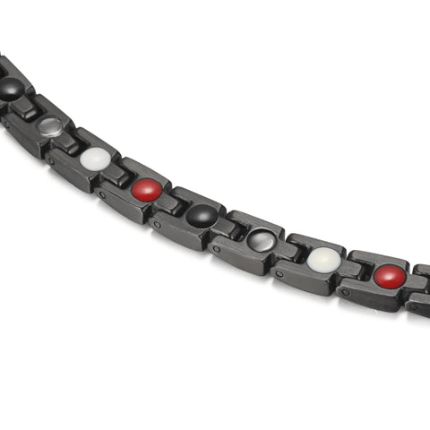Verstärkendes Edelstahl-Magnettherapie-Armband gegen Schmerzen-BT088