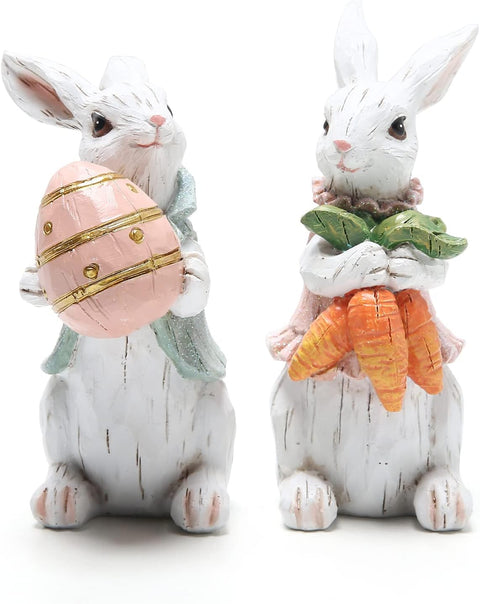 Ein Satz Ostern Hasen Dekoration Frühlings-Wohnkultur Hasenfiguren