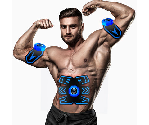 Hatme Muskelstimulatoren und Muskelaufbaupflaster Satz(1 * Bauchmuskelmaschine + 2 * Armmuskelmaschine)