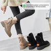 Hatme Winter Neue High Top Schneestiefel Damen Wildleder Martin Stiefel（aqy）