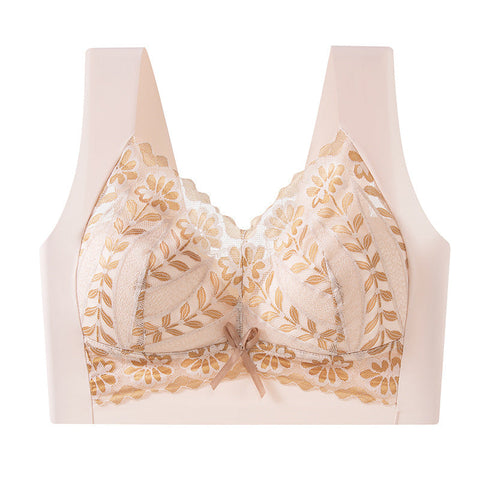 Bequemer nahtloser Push-up-BH aus Spitze AQY