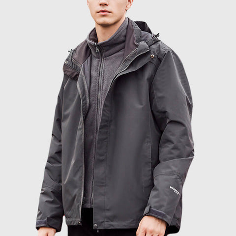 🔥2024 Herbst-Winter Unisex 2-in-1 Outdoor Sturmjacke (wind- und wasserdicht, warm)  JK01