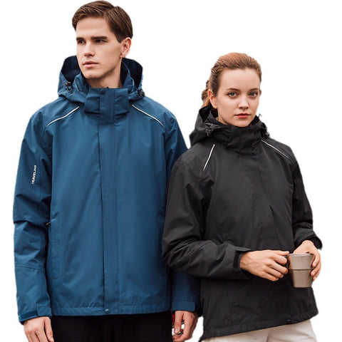 🔥2024 Herbst-Winter Unisex 2-in-1 Outdoor Sturmjacke (wind- und wasserdicht, warm)  JK01